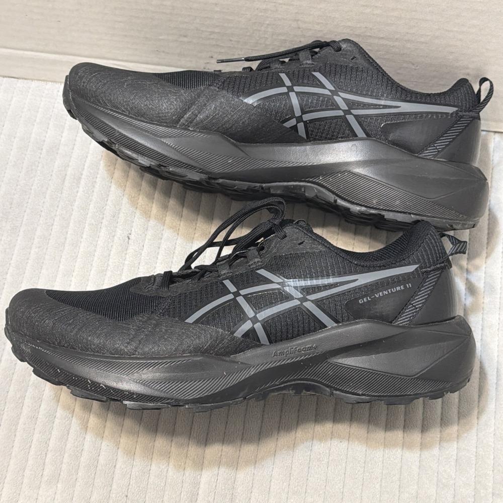 Asics Men's Gel Venture 11 Lightweight Trail Running Shoes Black Size 11.5 - Picture 7 of 10